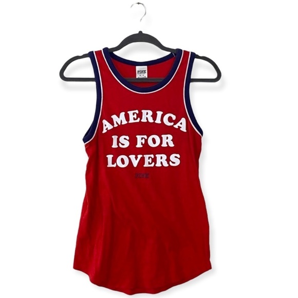 PINK Victoria’s Secret America is for Lovers Tank Top Women’s XS 4th of July - Picture 1 of 6